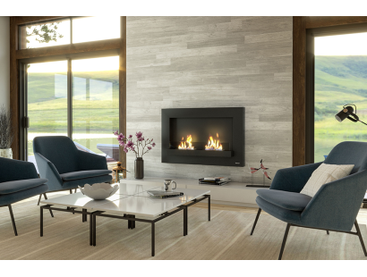 Henley London Bioethanol Wall Fire with double burner design