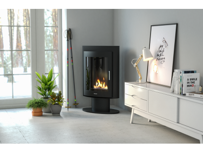 Henley Madrid Bioethanol Stove in black graphite satin finish