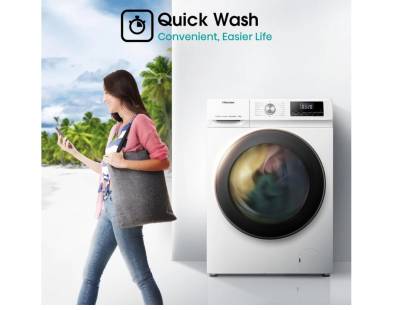 Hisense LED control panel with delay timer and quick wash setting