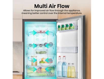 Hisense black fridge freezer multi airflow system