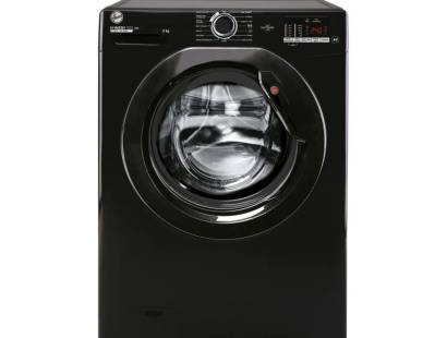 Hoover H3W492DABB41-80 black 9kg washing machine, Dalzells