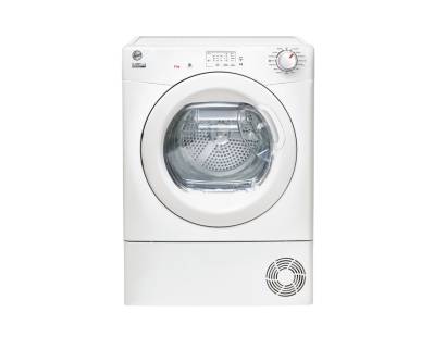 Hoover HLE H8A1LE-80 heat pump tumble dryer white, 8kg capacity, Dalzells
