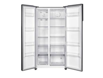 Hoover side by side fridge freezer interior storage