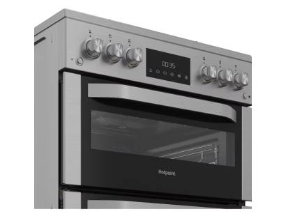 Hotpoint 78L main oven and 34L top oven gas cooker with catalytic liners