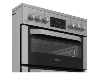 Hotpoint 78L main oven and 34L top oven gas cooker with catalytic liners