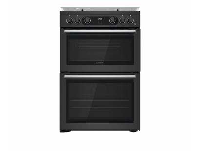 Hotpoint CD67G0C2CAUK Gas Cooker with Double Oven - Dark Grey