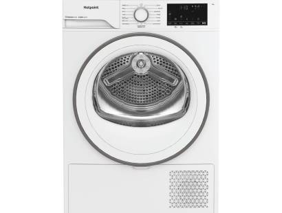 Hotpoint CHD93MWWUK 9kg heat pump tumble dryer in white