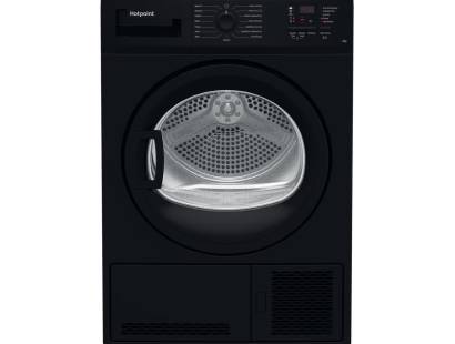 Hotpoint CHDC82BBGDUK 8kg condenser tumble dryer in black