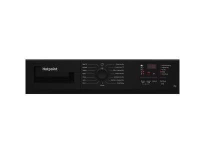 Hotpoint CHDC82BBGDUK freestanding condenser dryer in sleek black finish