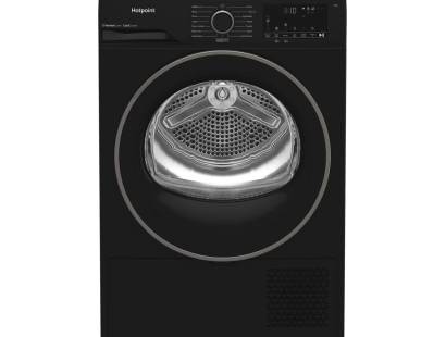 Hotpoint CHSD82MBBUK 8kg heat pump tumble dryer in black