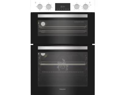 Hotpoint DIH 10D W Built In Electric Fan Double Oven - White