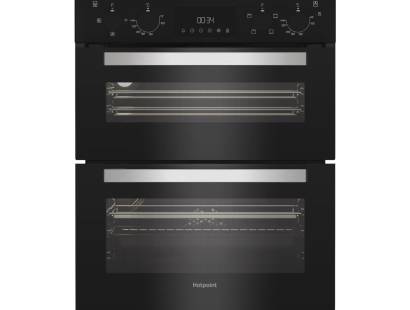 Hotpoint DUH 10D B Built Under Electric Fan Double Oven - Black