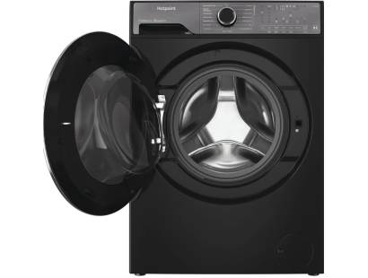 Hotpoint Fabric Care Pro Black washer dryer with HomeWhiz