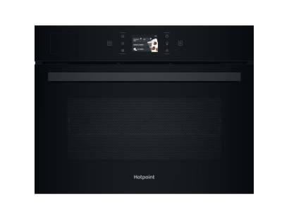 Hotpoint HCS9A9PHTSBA Class 9 compact steam oven in black 45cm