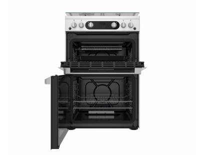 Hotpoint HDM67G0C2CX Gas Cooker with Double Oven