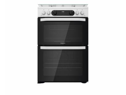 Hotpoint HDM67G0CCW Gas Double Cooker - White