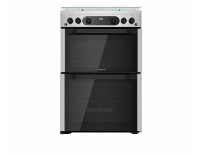 Hotpoint HDM67G0CCX Gas Double Cooker - Inox