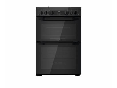 Hotpoint HDM67G0CMB Gas Double Cooker - Black