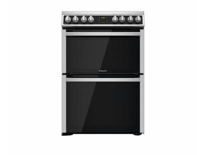 Hotpoint HDM67V8D2CX Electric Double Oven Cooker - Inox