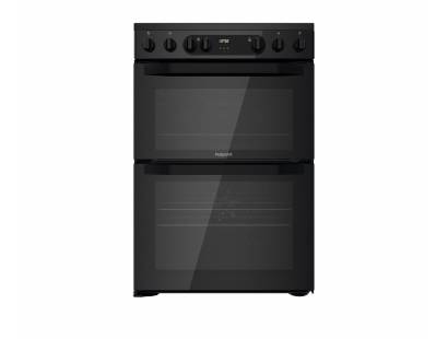 Hotpoint HDM67V9CMB Electric Double Oven Cooker - Black 