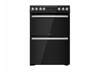 Hotpoint HDT67V9H2CB Electric Double Oven Cooker - Black