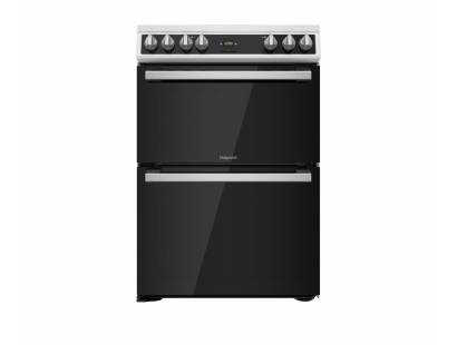 Hotpoint HDT67V9H2CW Electric Double Oven Cooker - White