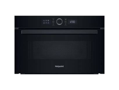 Hotpoint HMD44MBUK built-in microwave with grill in black