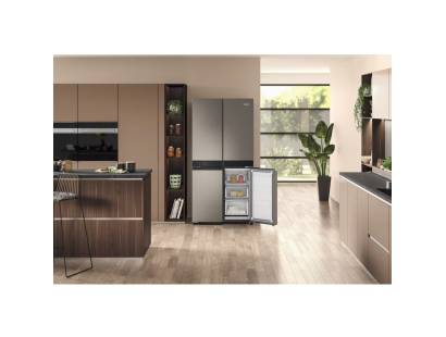 Hotpoint HQ9U2BLG Side By Side American Style Fridge Freezer - Black