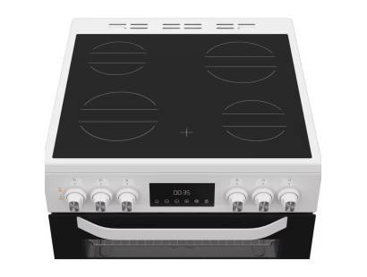 Hotpoint HTE6VDCW cooker with catalytic liners and Multiflow technology