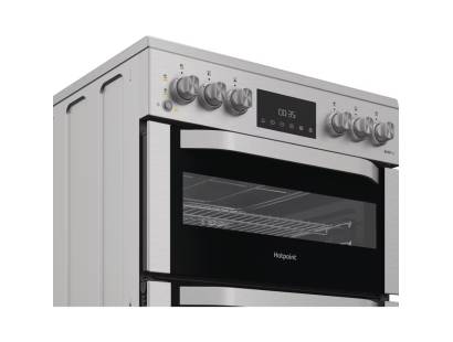 Hotpoint electric double oven cooker 60cm with Air Fry and Multiflow