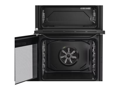 Hotpoint induction hob cooker with double ovens and Multiflow technology