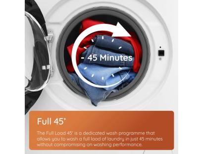Hotpoint washing machine full 45 minutes feature