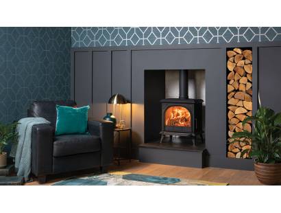 Huntingdon 30 Woodburning Stove with Clear Door 0