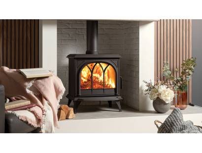 Huntingdon 30 Woodburning Stove with Tracery Door