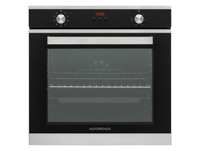 Image of NordMende SOC316IX Built-In Multifunction Oven with stainless steel and black glass finish