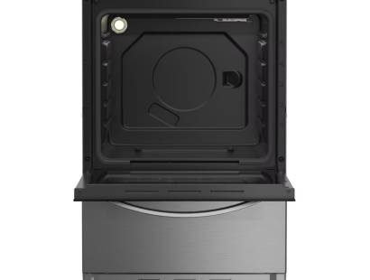 Indesit 50cm dual fuel single cooker with gas hob