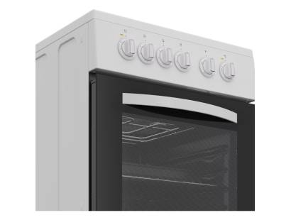 Indesit 50cm electric single cooker with solid plate hob