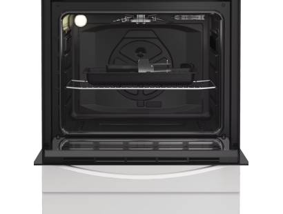 Indesit 60cm gas single cooker with hydrolytic cleaning