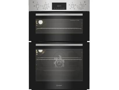 Indesit DII10DIX built-in double oven in stainless steel