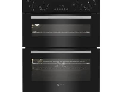 Indesit DUI10DB Built Under Electric Double Oven - Black