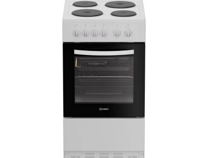 Indesit I5E3KMW electric cooker white, 50cm freestanding cooker, Dalzells