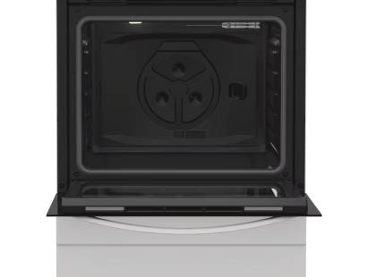 Indesit I6G3PMWUK dual fuel cooker white, 60cm freestanding cooker, Dalzells