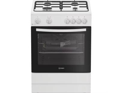 Indesit I6GGMMWUK gas cooker white, 60cm freestanding cooker, Dalzells