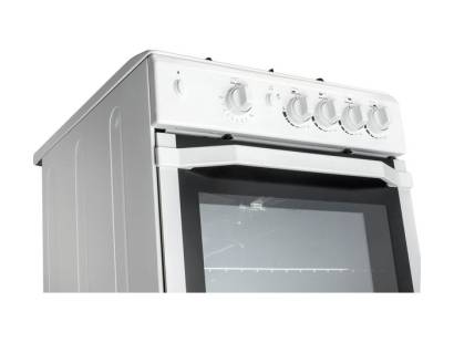 Indesit I6VV2AW Single Electric Cooker with Cermic Hob