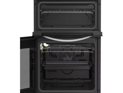 Indesit electric cooker with twin oven and grill