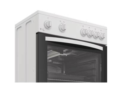 Indesit gas cooker with oven light and large capacity