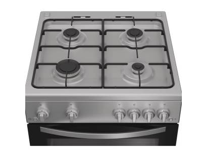 Indesit gas hob cooker with double oven and grill