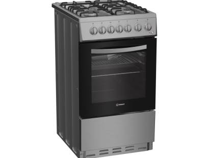Indesit stainless steel cooker with electric oven and grill