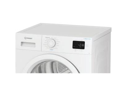 Indesit tumble dryer control panel close up