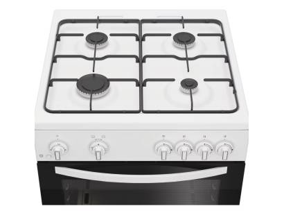 Indesit white gas cooker with gas hob